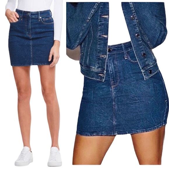 Good American Dresses & Skirts - NWT! GOOD AMERICAN The Denim Classic Mini Skirt